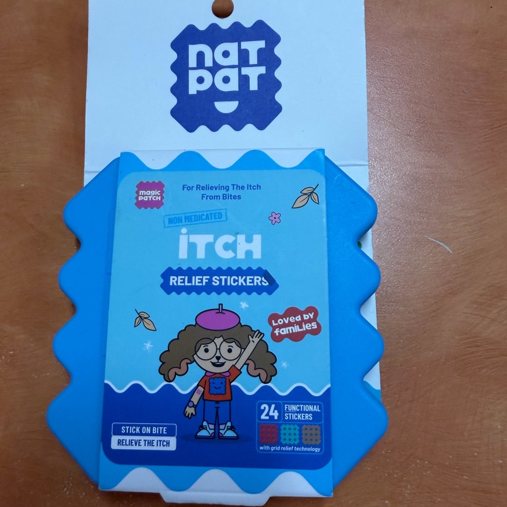 Itch Relief Stickers for Kids - Blue